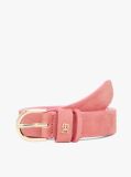 Pink Essential TH Monogram Plaque Leather Belt  Women