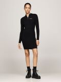 Black Metallic Stripe Mini Jumper Dress  Women
