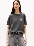 Black Relaxed Neon T-Shirt Extended  Women