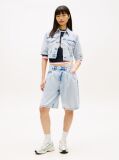 Denim Jacheta Cropped Din Denim  Femei