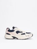 Multi Colour-Blocked Mixed Texture Trainers  Men