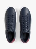 Blue Sneakers Cu Talpa Din Piele  Barbati