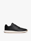 Negru Sneakers Hibrid Din Piele Cu Talpa Fine Cleat  Barbati