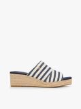 Multi Espadrile Cu Toc Wedge Si Dungi  Femei