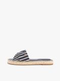 Blue Mules Espadrille Din Panza Cu Monograma TH Si Dungi  Femei