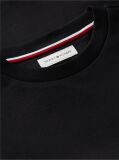 Negru Appliqué T-Shirt Cu Logo  Baieti