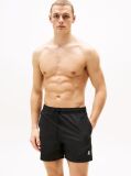 Black TH Monogram Mid Length Swim Trunks  Men