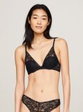 Negru Sutien Premium Cu Dantela Florala  Femei