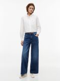 Denim Blugi Cu Talie Medie Picior Larg Si Croiala Loose  Femei