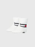 Alb 2 Pack Cu Sosete Classic Pentru Bebelusi Tommy Hilfiger  Nou nascuti