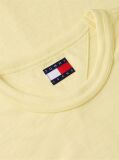 Galben T-Shirt Din Jersey Texturat  Barbati