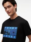 Negru T-Shirt Cu Model Printat  Barbati