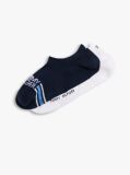 Blue 2-Pack Logo Stripe Footie Socks  Men