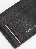 Negru Portcard Din Piele TH Business Corporate  Barbati