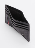 Negru Portcard Din Piele TH Business Corporate  Barbati