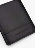 Negru Portofel Din Piele Trifold Corporativ  Barbati