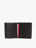 Negru Portofel Din Piele Trifold Corporativ  Barbati