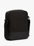 Negru Geanta Reporter Crossbody Cu Logo Metalic  Barbati