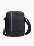 Blue Geanta Crossbody Reporter Cu Logo Metalic  Barbati