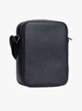 Blue Geanta Crossbody Reporter Cu Logo Metalic  Barbati