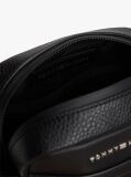 Negru Geanta Crossbody Moderna cu Steag Repetitiv  Barbati