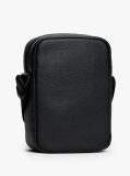 Negru Geanta Crossbody Moderna cu Steag Repetitiv  Barbati