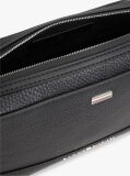 Negru Geanta De Reporter Crossbody Cu Banda Signature Si Placa  Barbati