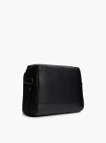 Negru Geanta Crossbody Messenger Modern Cu Steag  Barbati