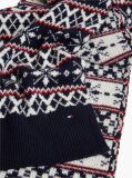 Blue TH Flag Lambswool Blend Fair Isle Scarf  Men