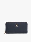 Blue Portofel Mare Cu Fermoar Th Emblem  Femei