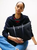Blue Geanta Tote Cu Placa TH Monogram  Femei