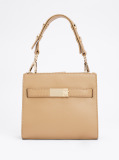 Brown Heritage Stud Satchel  Women