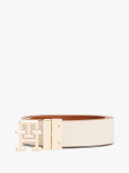 Multi TH Monogram Reversible Leather Belt  Women