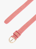 Pink Essential TH Monogram Plaque Leather Belt  Women