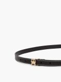 Negru Curea Din Piele Cu Catarama TH Monogram  Femei