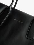 Black Essential Metallic Logo Tote Bag  Women