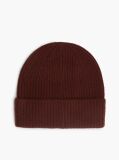 Red Pure Cashmere TH Monogram Plaque Beanie  Women