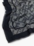 Blue Fular Jacquard Cu Monograma TH  Femei