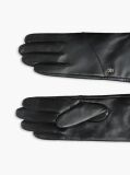 Negru Manusi Chic Din Piele Cu Monograma TH  Femei
