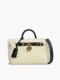 Beige The American Icon Leather Shearling Tote Bag  Women