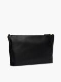 Black Leather Chain Strap Shoulder Bag  Women