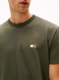 Green Tommy Badge Crew Neck T-Shirt  Men