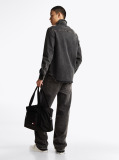 Denim Hanorac Regular Fit Din Denim Decolorat  Barbati