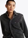 Denim Hanorac Regular Fit Din Denim Decolorat  Barbati