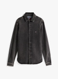 Denim Hanorac Regular Fit Din Denim Decolorat  Barbati