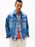 Denim Jacheta De Tip Trucker Ryan Cu Broderie Pe Spate Cu Stema  Barbati
