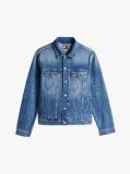 Denim Jacheta De Tip Trucker Ryan Cu Broderie Pe Spate Cu Stema  Barbati