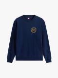 Blue Bluza Heritage Varsity Cu Guler Rotund  Barbati
