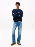 Blue Bluza Heritage Varsity Cu Guler Rotund  Barbati