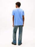 Blue Tricou Cu Guler Rotund Si Logo  Barbati